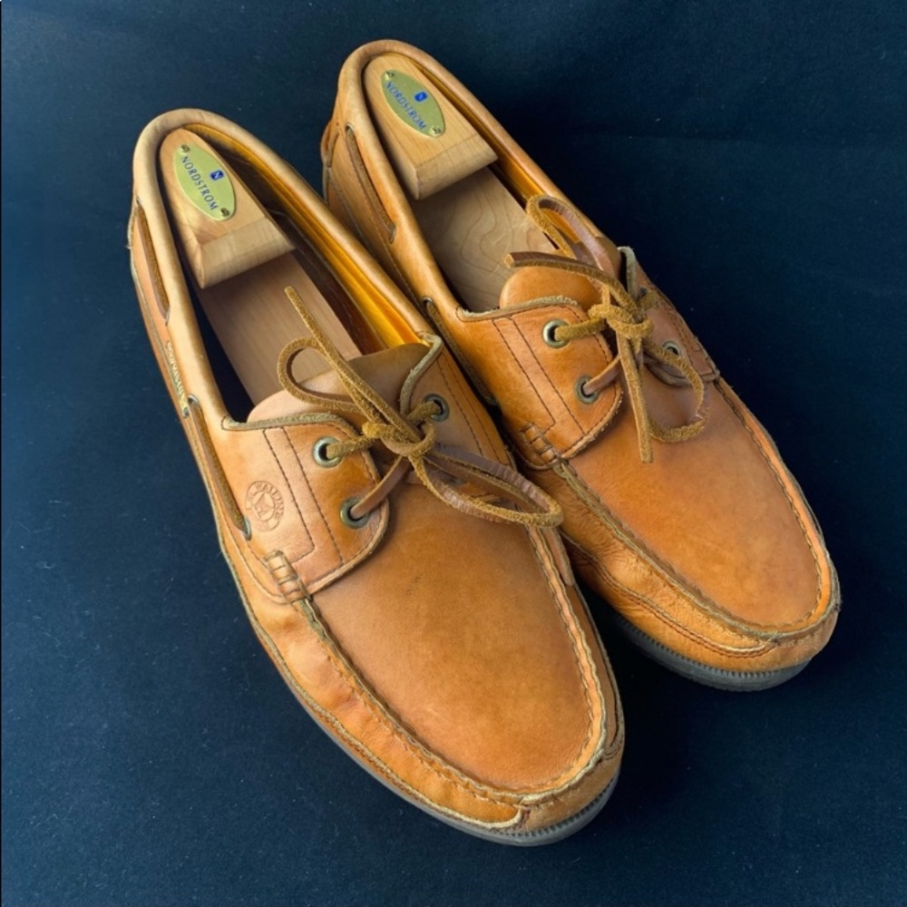 Mephisto Mens Spinnaker Brown Air Relax Boat shoes-Leather
